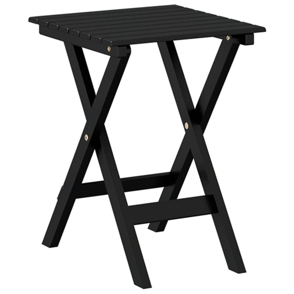 Maison Chic - Table de jardin - Table d’appoint pliable noir bois de peuplier massif HL844 - Image 1