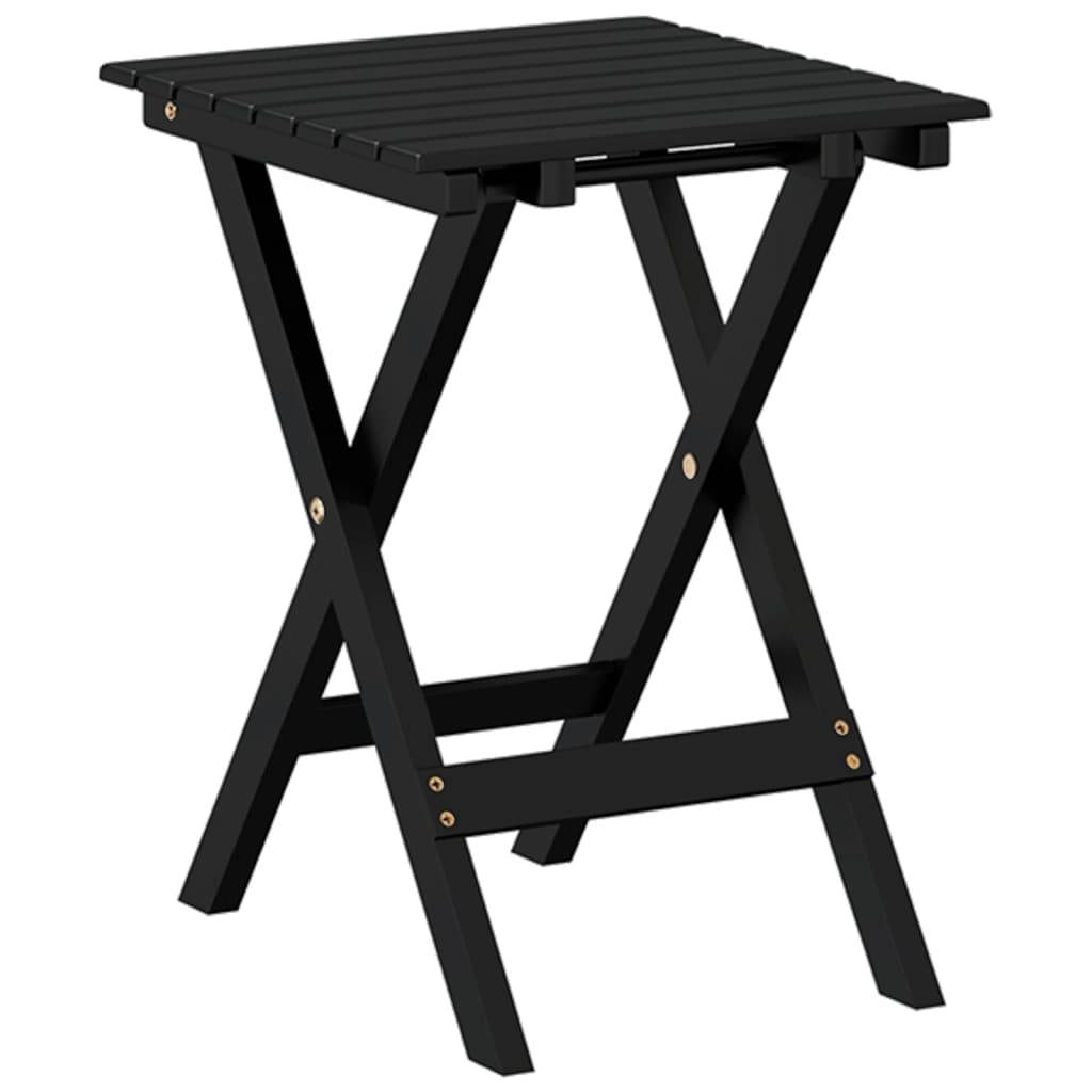 Maison Chic - Table de jardin - Table d’appoint pliable noir bois de peuplier massif HL844 - Image 6