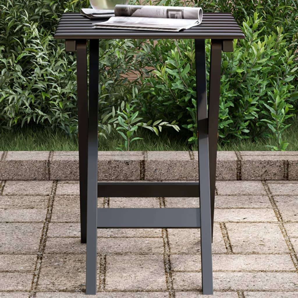 Maison Chic - Table de jardin - Table d’appoint pliable noir bois de peuplier massif HL844 - Image 2