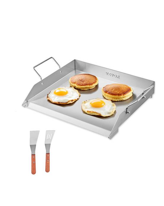 Plaque à Griller Pré-assaisonnée VEVOR 587x395 mm Plancha Gril Rectangulaire en Acier Inoxydable Anti-adhésive Plaque Cuisson Épaisseur 2mm Gazinière | Leroy Merlin Plaque à Griller Pré-assaisonnée VEVOR 587x395 mm Plancha Gril Rectangulaire en Acier Inoxydable Anti-adhésive Plaque Cuisson Épaisseur 2mm Gazinière | Leroy Merlin