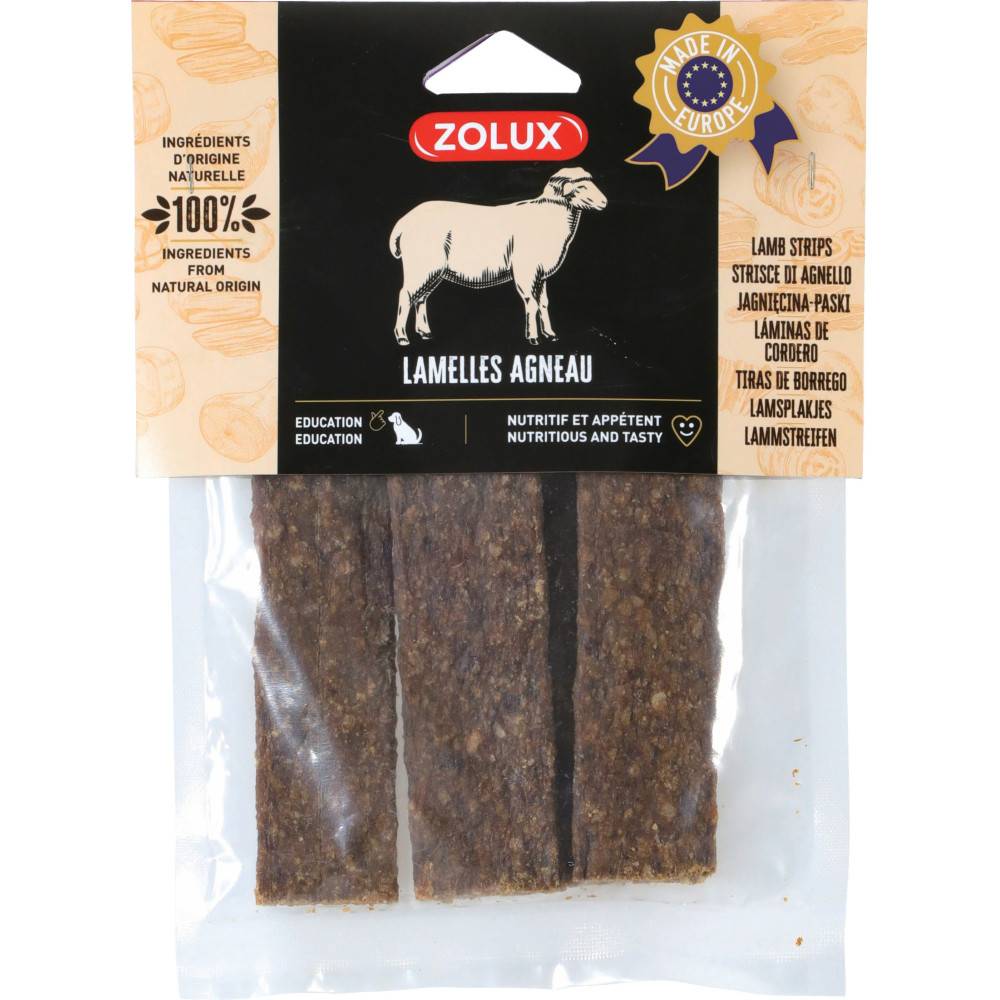 Zolux - zolux - Friandises 4 lamelles d' Agneau 100 g pour chien - Imagen 2