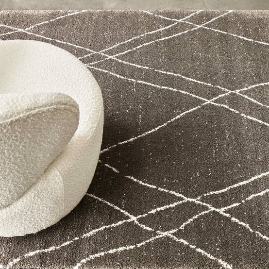 Oviala - Tapis rectangulaire motif berbère gris anthracite 160 x 230 cm Atlas - Oviala - Image 3