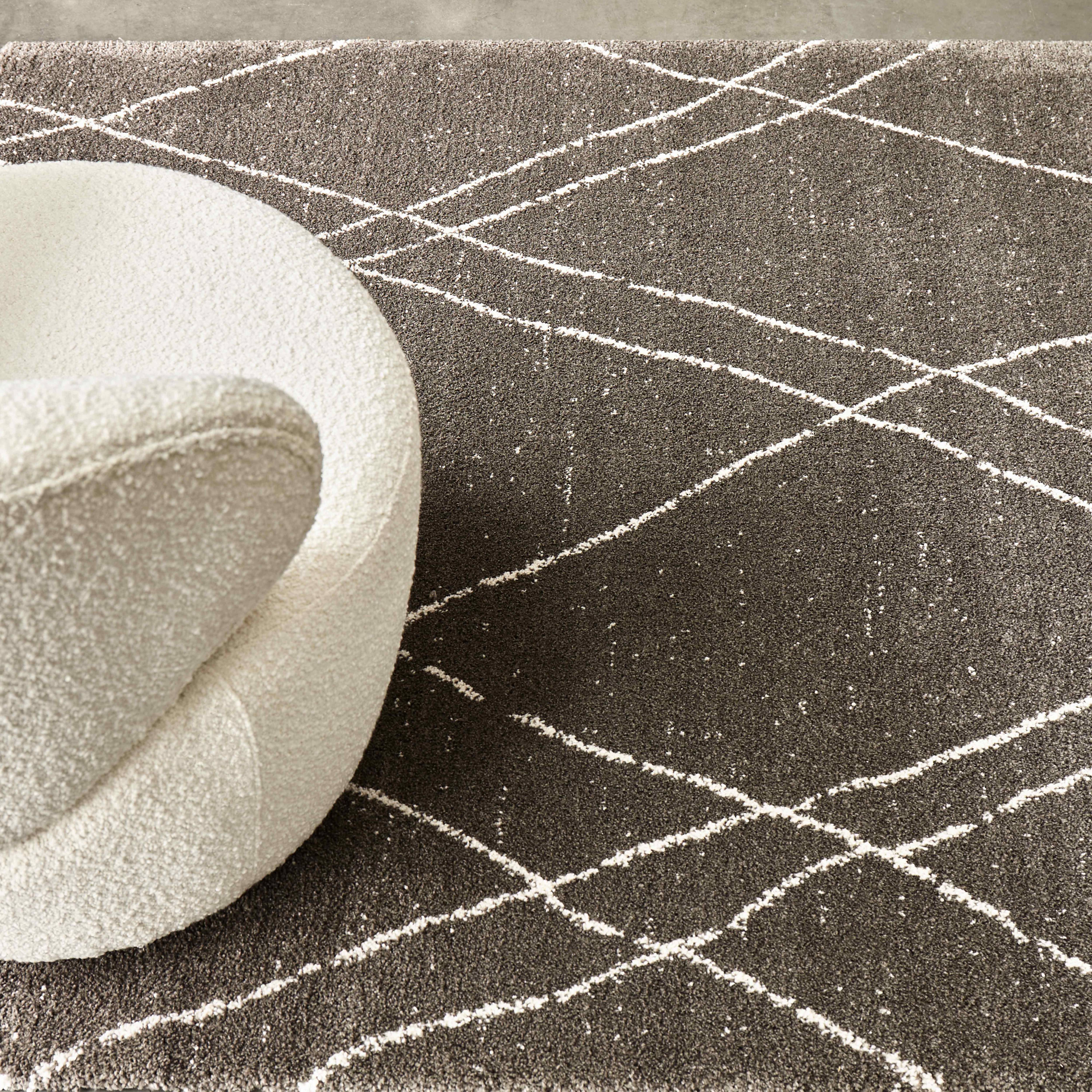 Oviala - Tapis rectangulaire motif berbère gris anthracite 160 x 230 cm Atlas - Oviala - Image 3