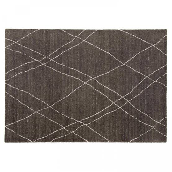 Oviala - Tapis rectangulaire motif berbère gris anthracite 160 x 230 cm Atlas - Oviala - Image 1