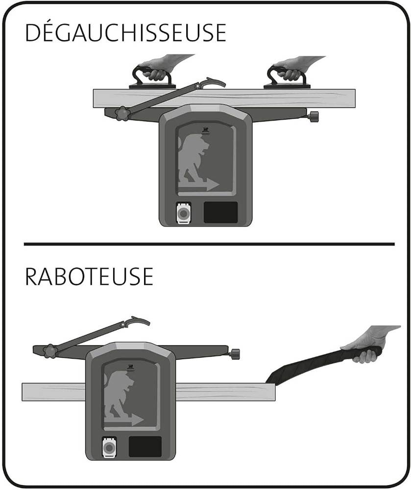 Raboteuse dégauchisseuse 1500W  ENERGYPLANE-204ASP 204mm - PEUGEOT OUTILLAGE - 132450 - Imagen 2