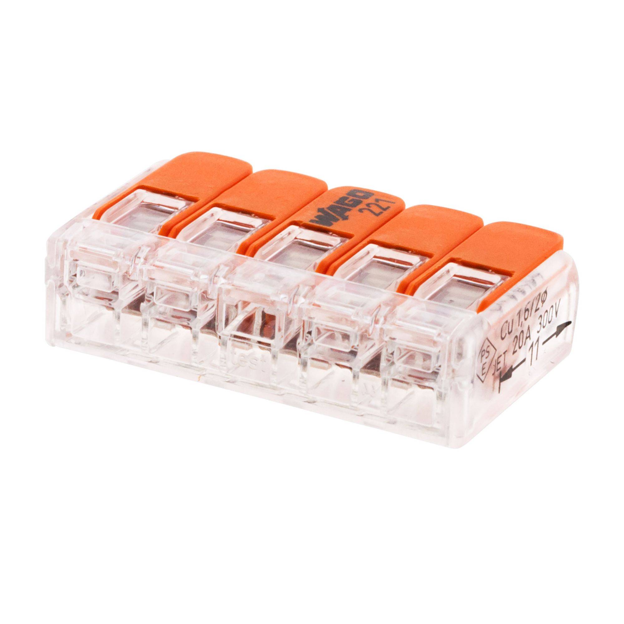 Zenitech - Bornes Wago S221 - 5 entrées x 5