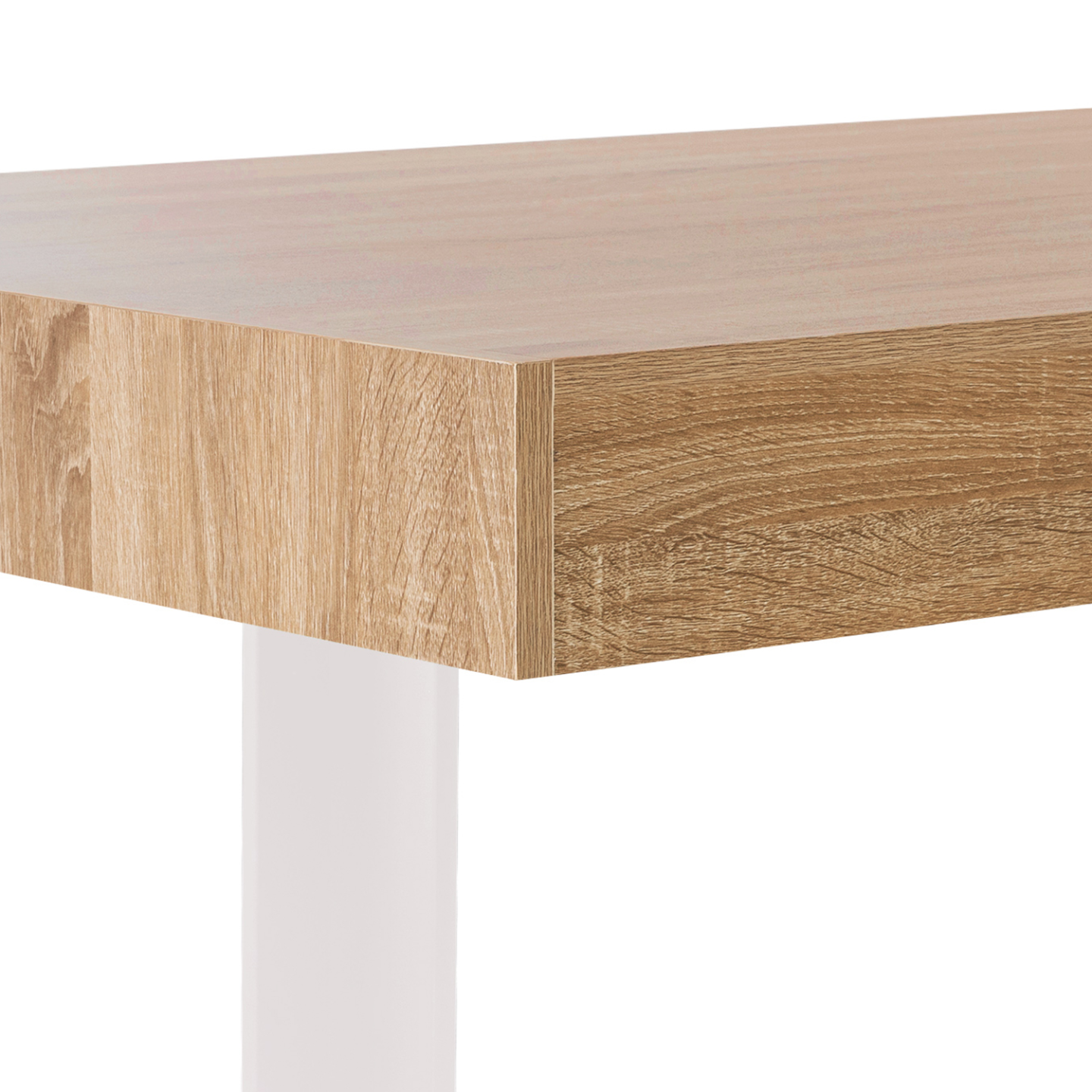 Table à manger rectangle PHOENIX 8 personnes bois et blanc 200 cm - Image 5
