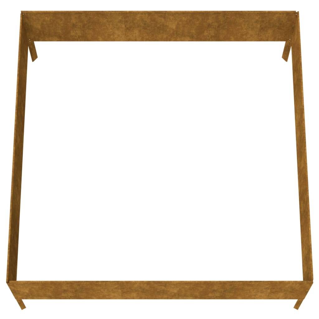 ComfortXL - Carré potager acier Corten pour jardin 100x100x41 cm – ComfortXL Outdoor Living - Image 5