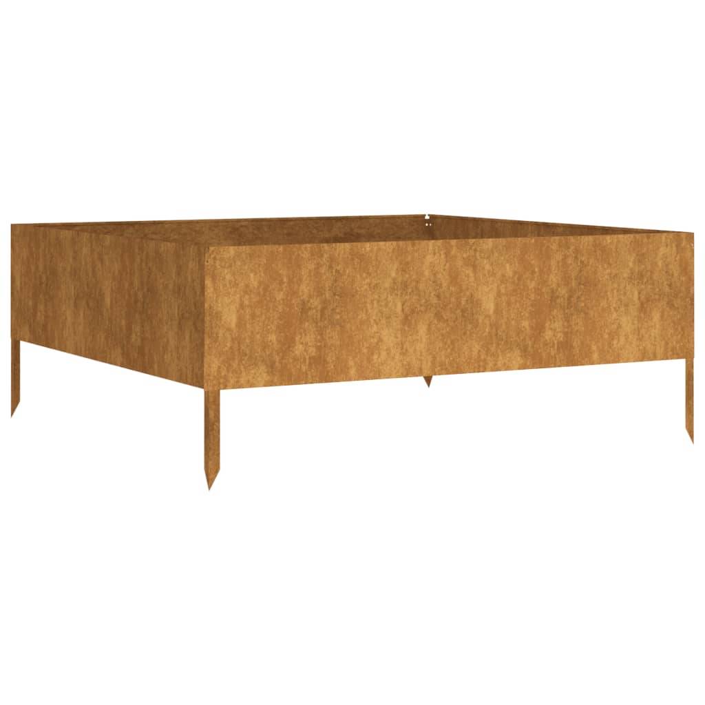 ComfortXL - Carré potager acier Corten pour jardin 100x100x41 cm – ComfortXL Outdoor Living - Image 2