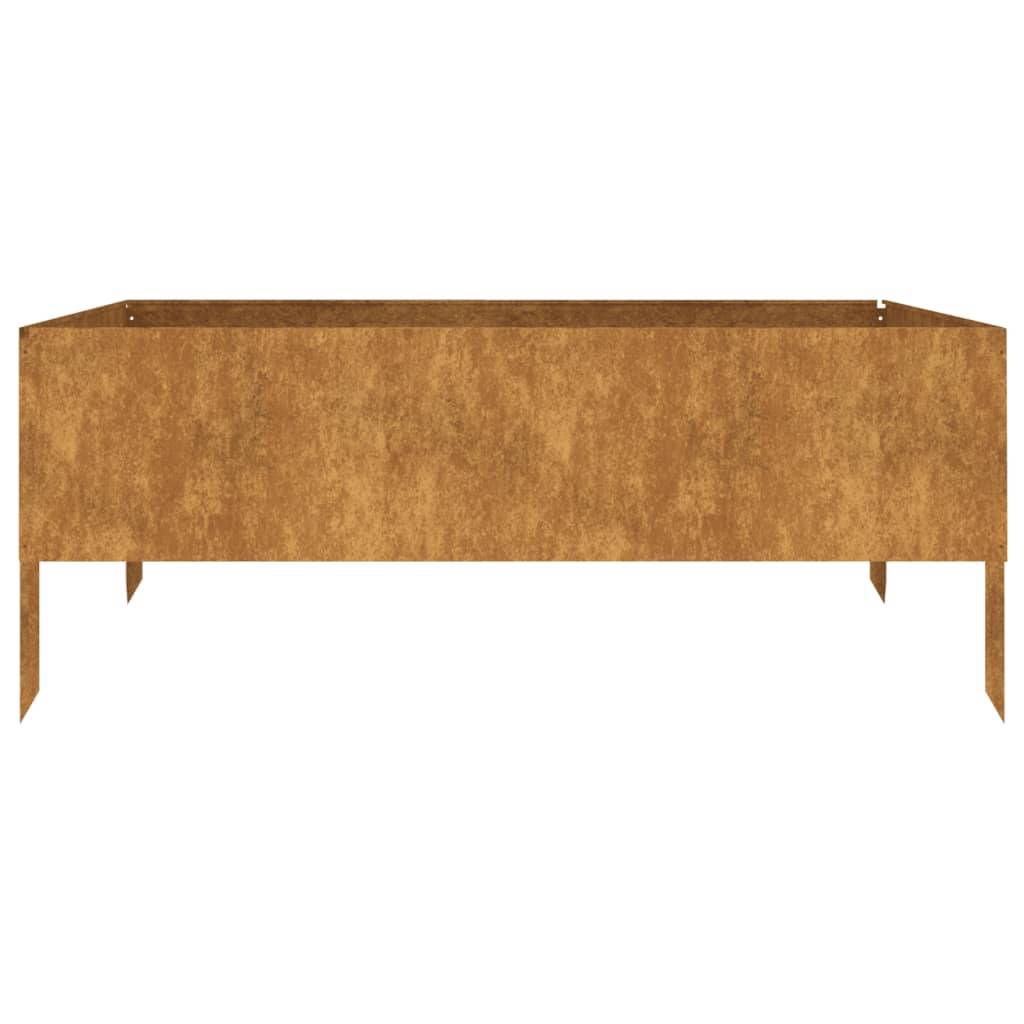 ComfortXL - Carré potager acier Corten pour jardin 100x100x41 cm – ComfortXL Outdoor Living - Image 3