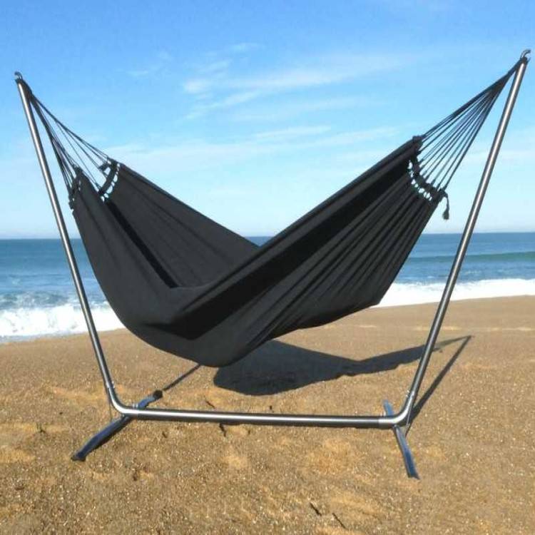 Tropical Hamac - Hamac sur pied INKA L avec Cloud Black - Tropical Hamac - Image 4