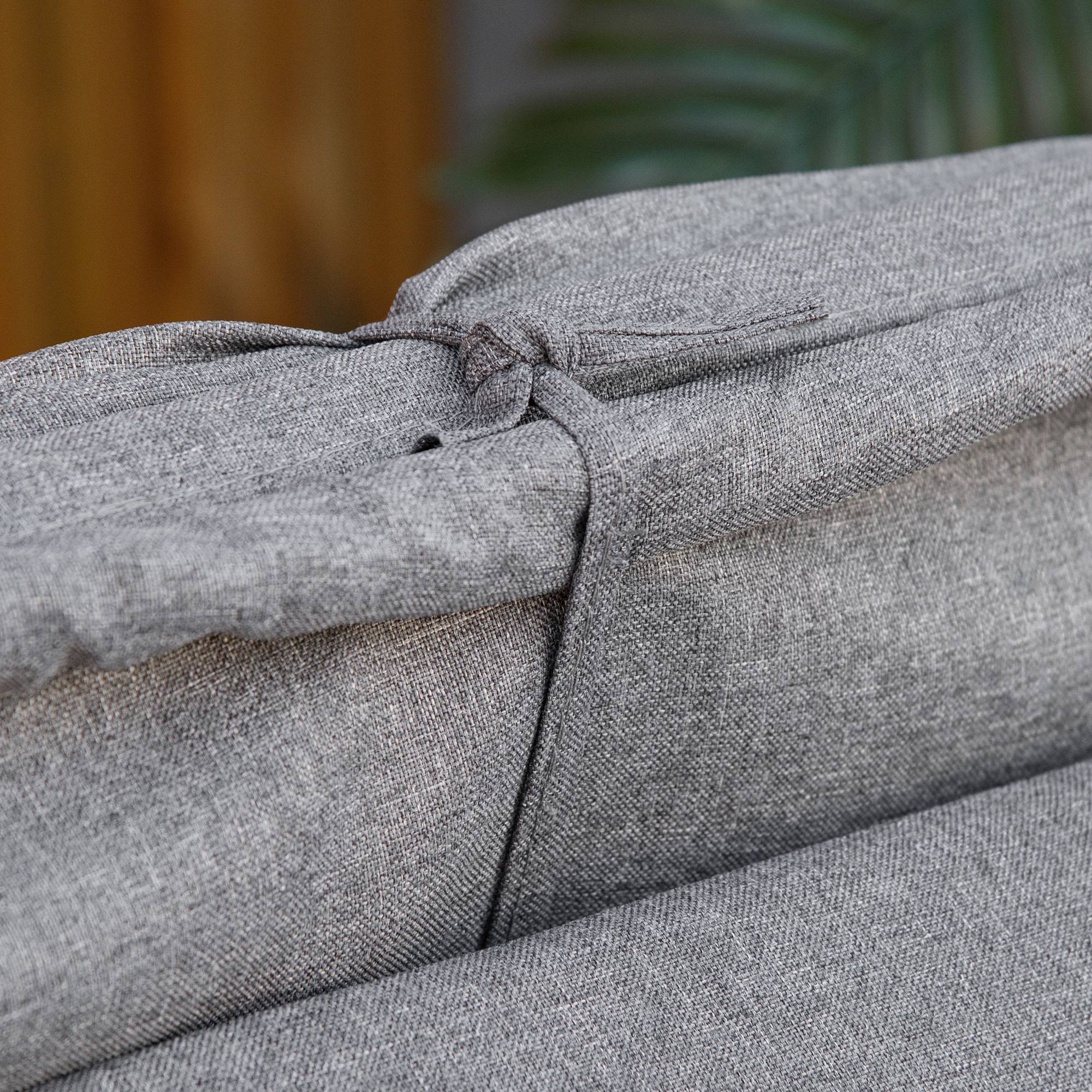 ComfortXL - Bain de soleil en résine tressée et acier gris 195 x 65 x 40 cm jardin dossier réglable et pare-soleil - Image 7