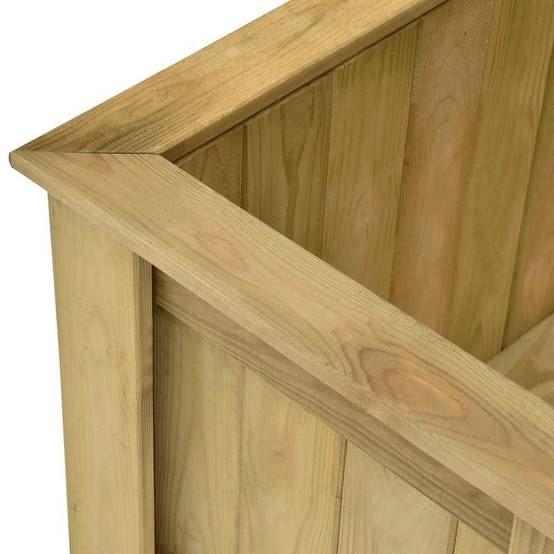 Jardinière surélevée | Pot de fleurs | Cache-pot | Bac à fleurs 291x50x50 cm Bois de pin imprégné - Image 9
