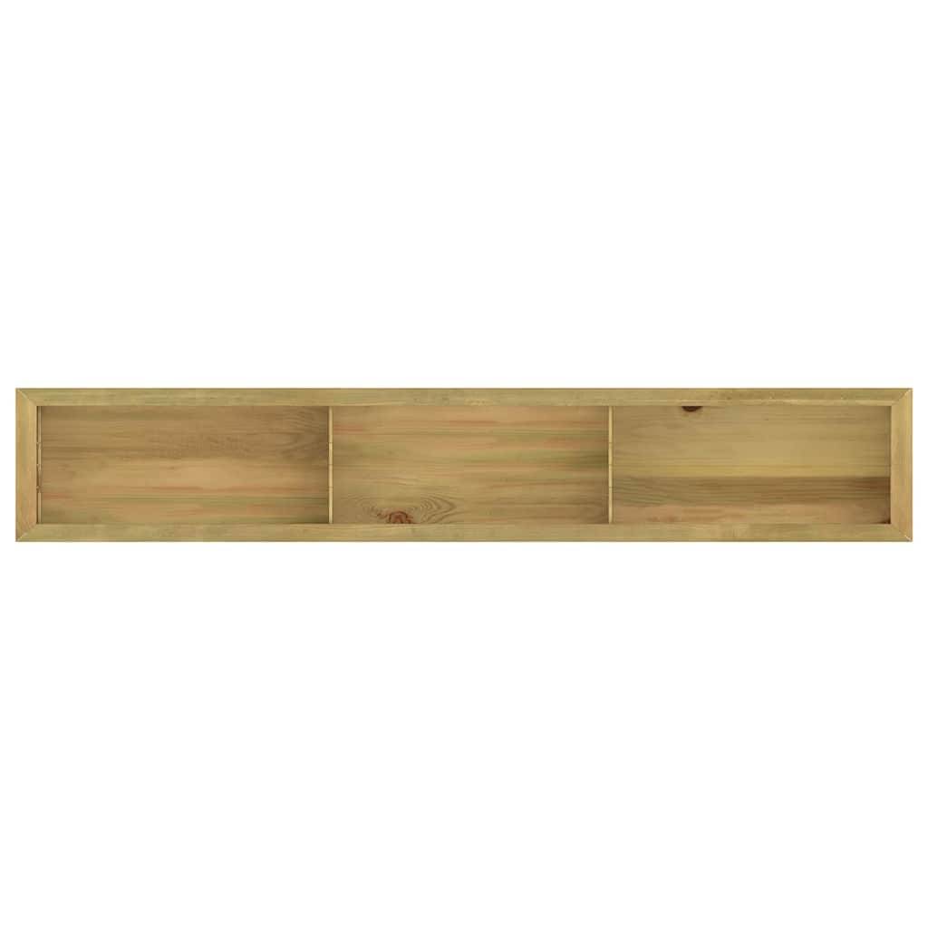 Jardinière surélevée | Pot de fleurs | Cache-pot | Bac à fleurs 291x50x50 cm Bois de pin imprégné - Image 8
