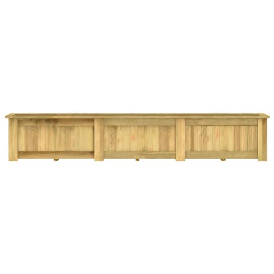 Jardinière surélevée | Pot de fleurs | Cache-pot | Bac à fleurs 291x50x50 cm Bois de pin imprégné - Image 5