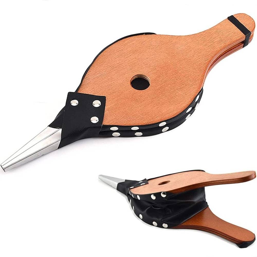 Souffleur de cheminée manuel avec corde de suspension, adapté pour cheminée, barbecue, camping en plein air IntiMeg