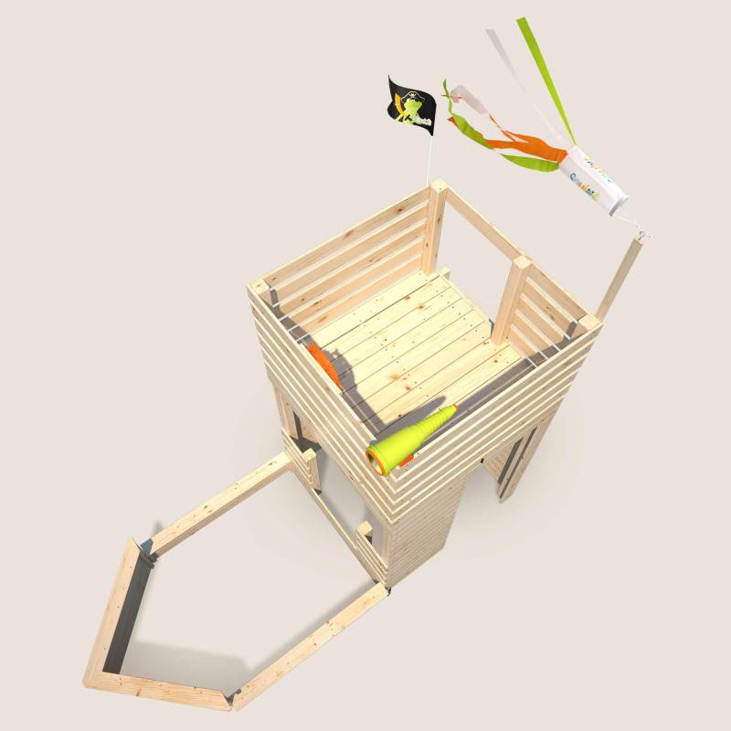 Soulet - Cabane bateau en bois extérieur avec bac à sable PIRATE - Imagen 6