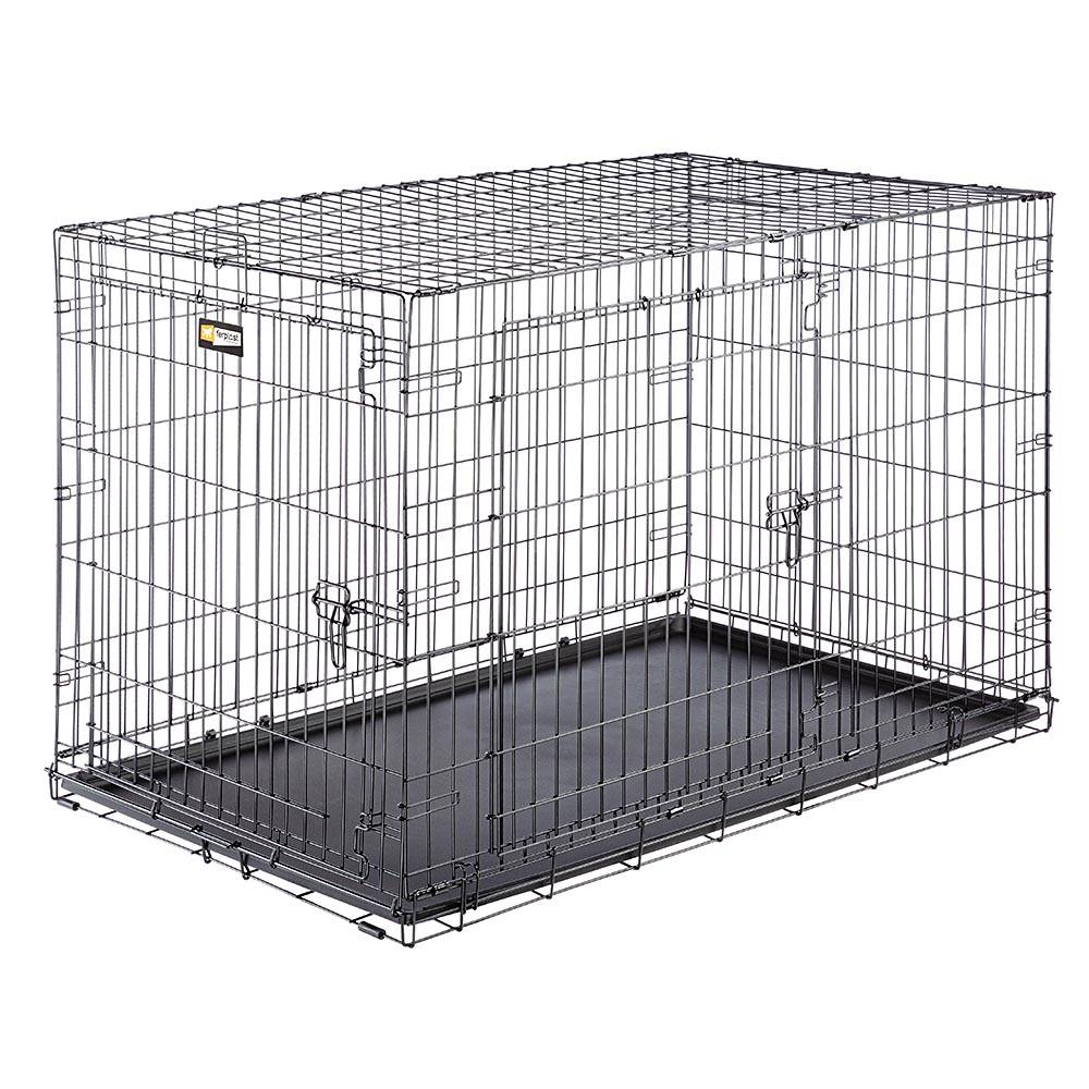 Ferplast - Ferplast Cage de transport pliable pour chiens DOG-INN 120, enclos pour chiots, transport en métal séparation inclus, porte double avec fermeture de - Imagen 1