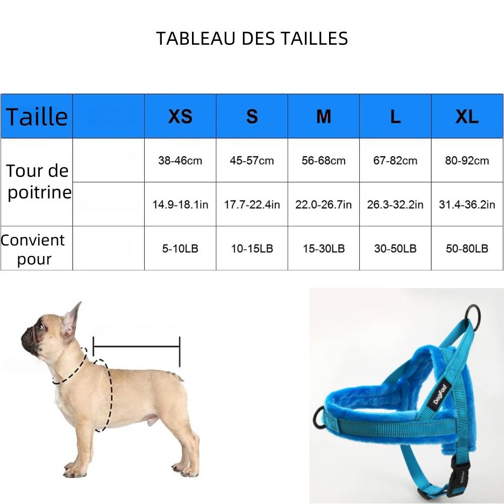 IntiMeg - Harnais en peluche pour chien m - IntiMeg - Image 2