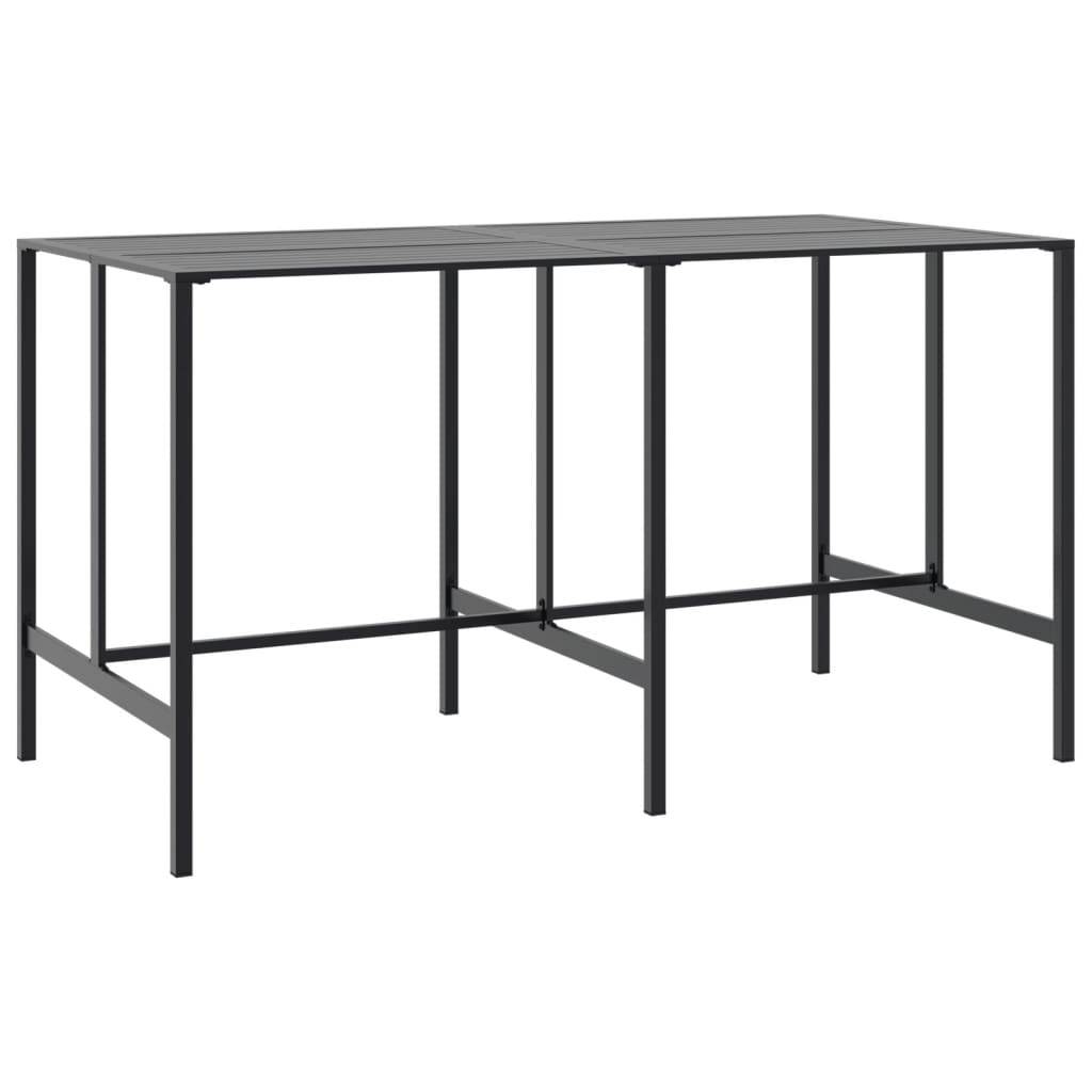 Vidaxl - Ensemble de bar de jardin 9 pcs noir acier enduit de poudre vidaXL 3283754 - Image 9