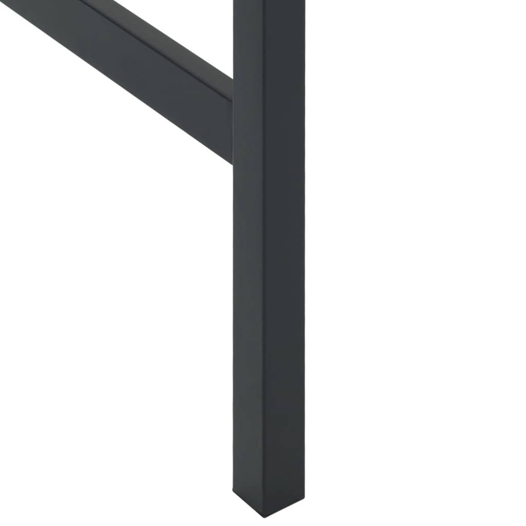 Vidaxl - Ensemble de bar de jardin 9 pcs noir acier enduit de poudre vidaXL 3283754 - Image 7