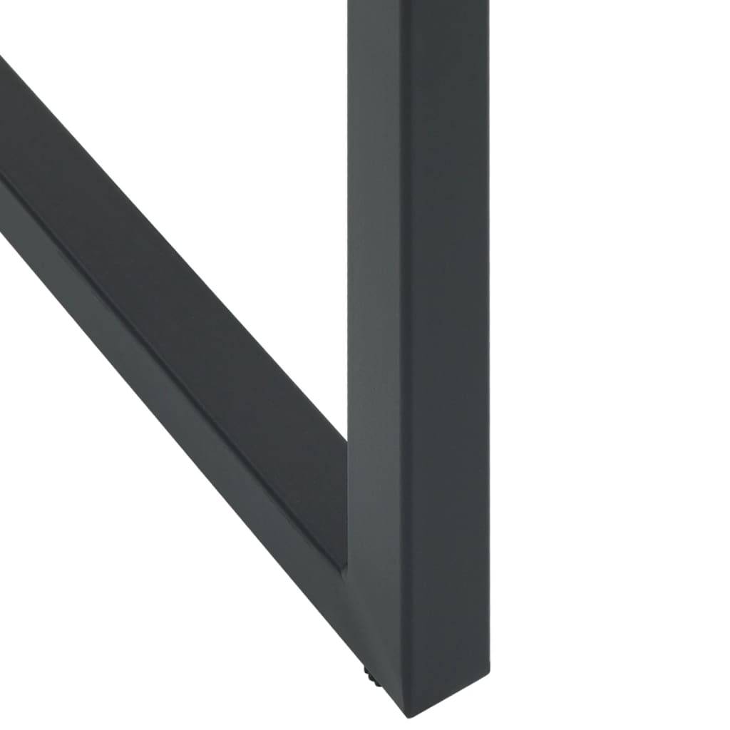 Vidaxl - Ensemble de bar de jardin 9 pcs noir acier enduit de poudre vidaXL 3283754 - Image 6