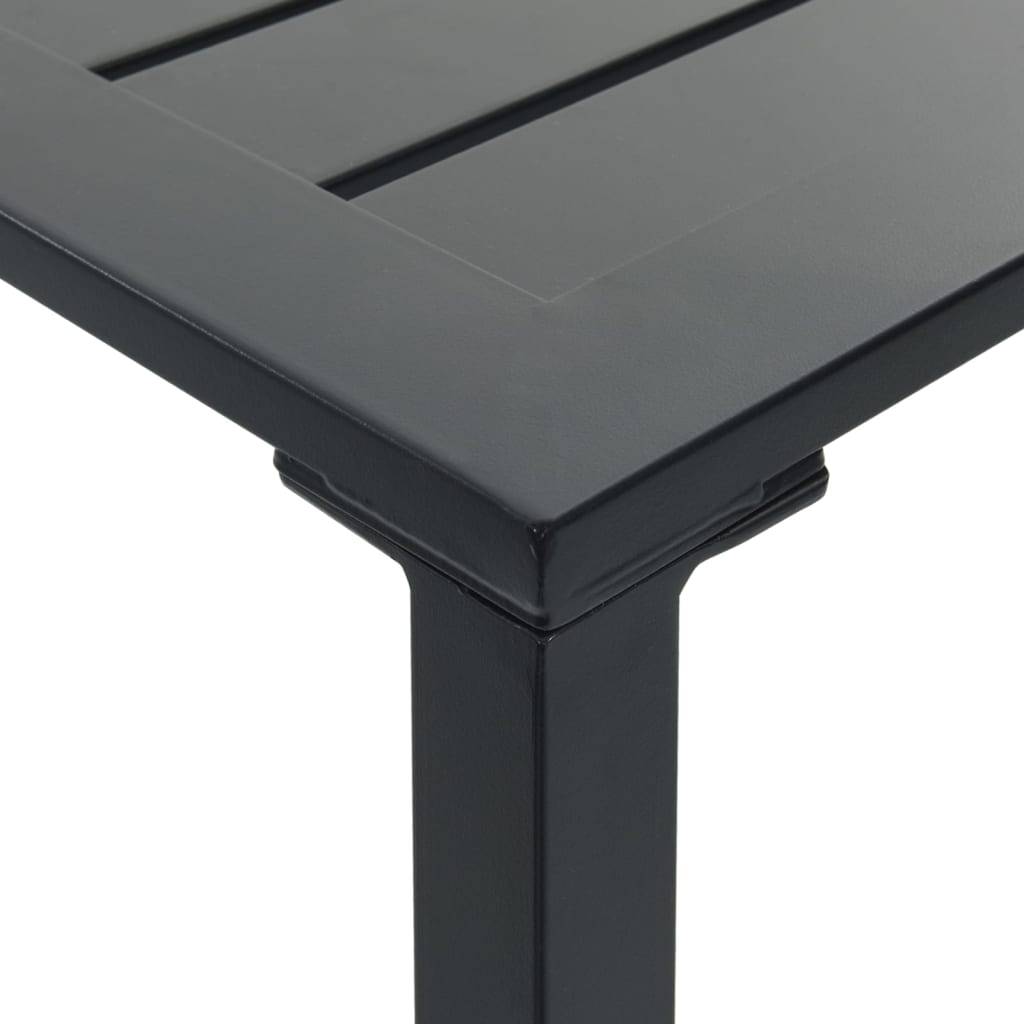 Vidaxl - Ensemble de bar de jardin 9 pcs noir acier enduit de poudre vidaXL 3283754 - Image 8