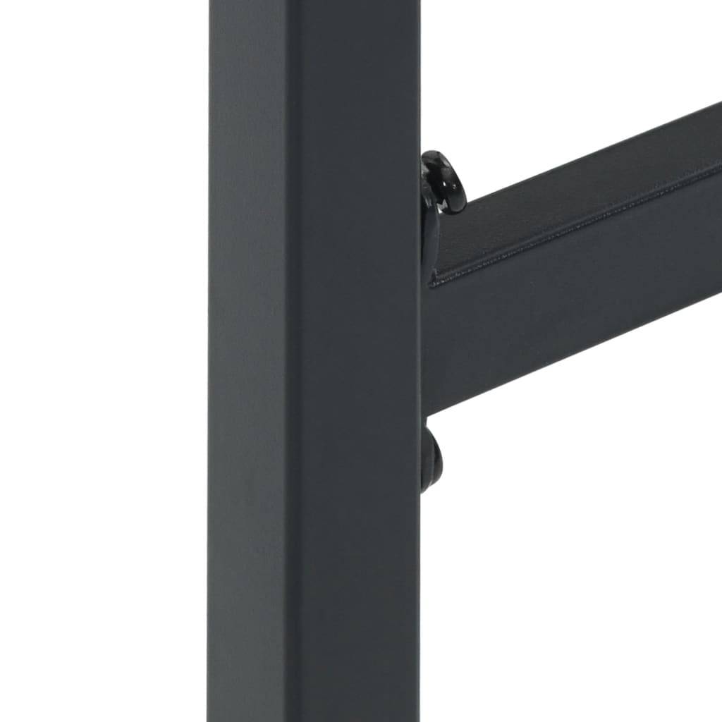 Vidaxl - Ensemble de bar de jardin 9 pcs noir acier enduit de poudre vidaXL 3283754 - Image 4