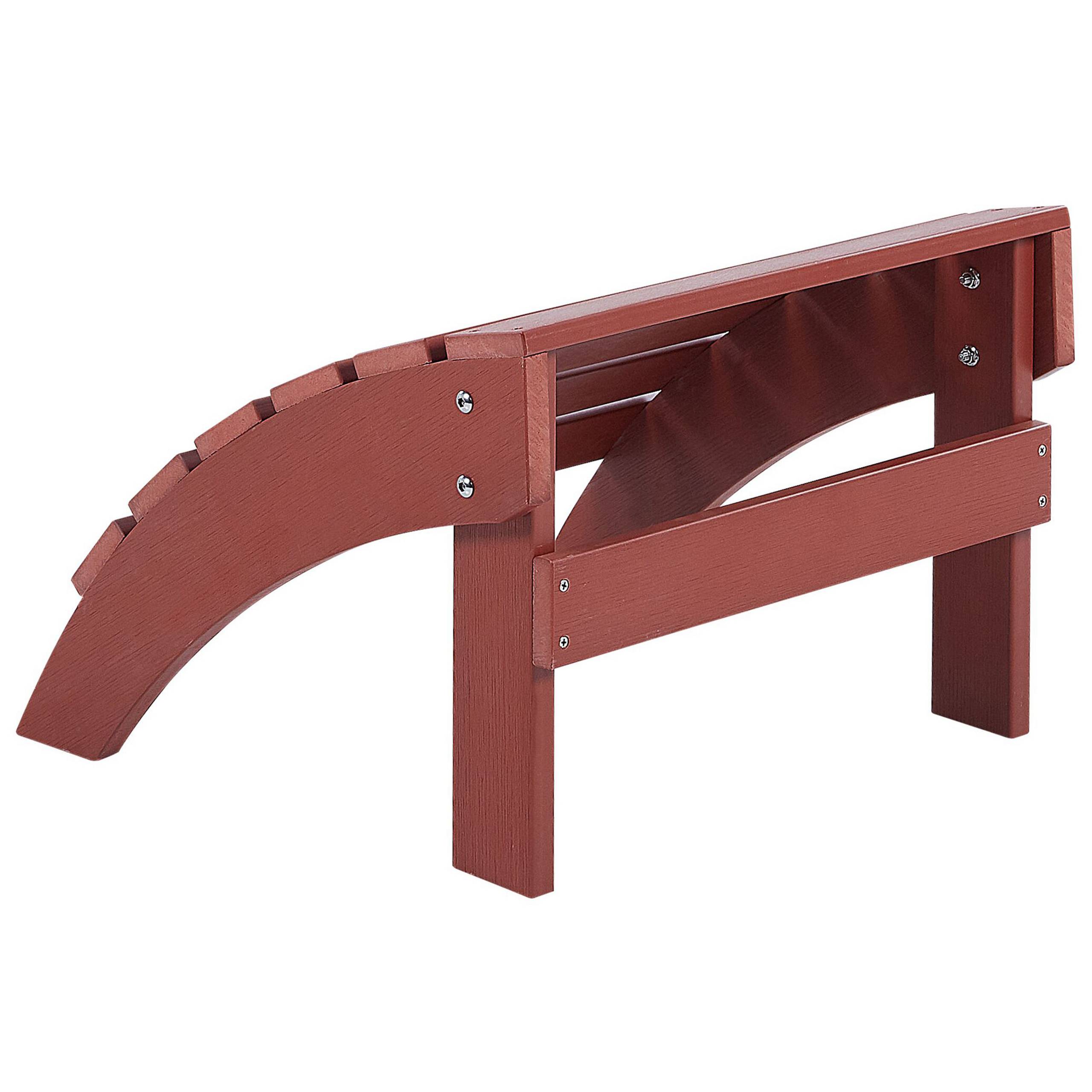 Beliani - Chaise de jardin Bois synthétique Rouge ADIRONDACK - Beliani - Imagen 4