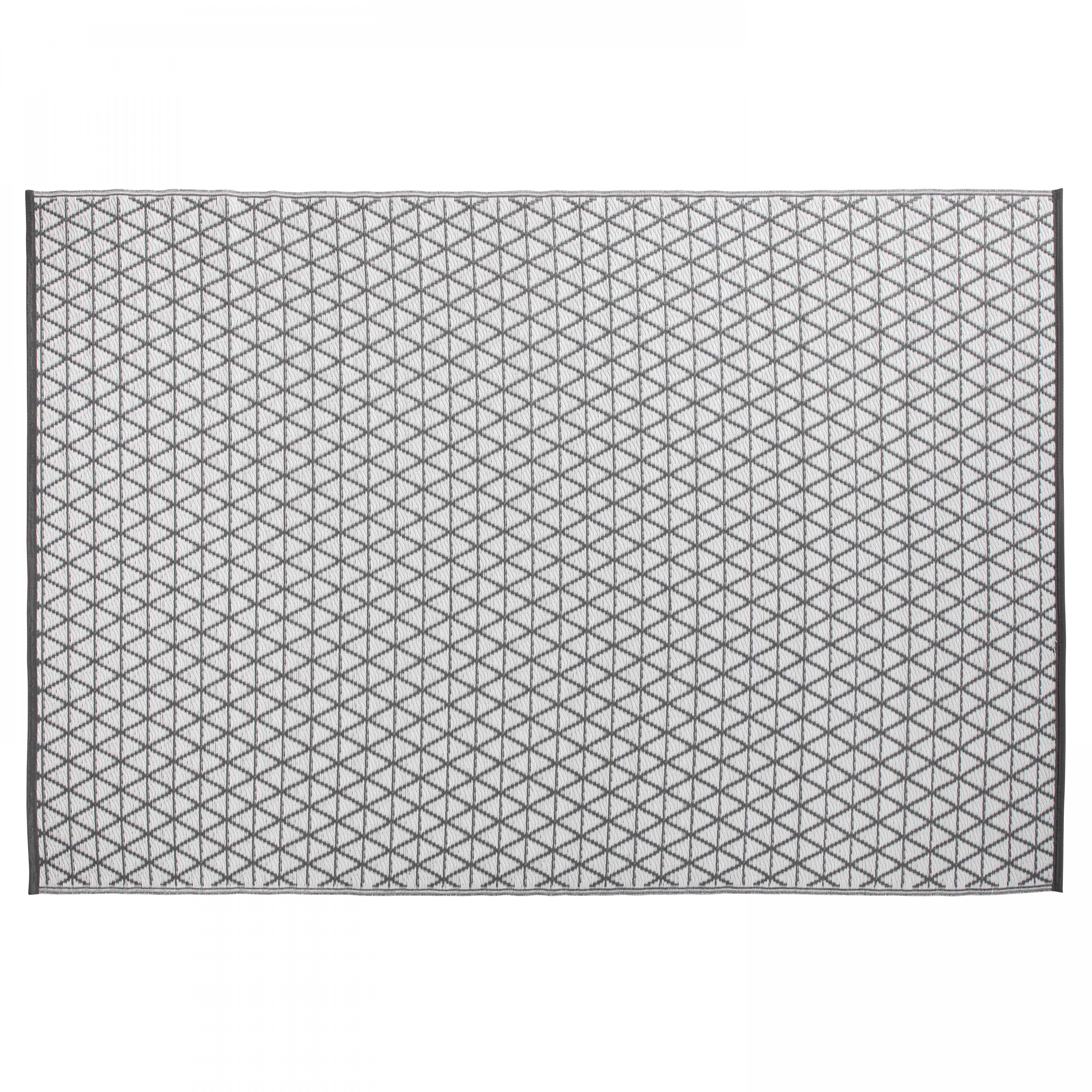 Oviala - Tapis d'extérieur polypropylène gris 180 x 120 cm Solys - Oviala - Imagen 2