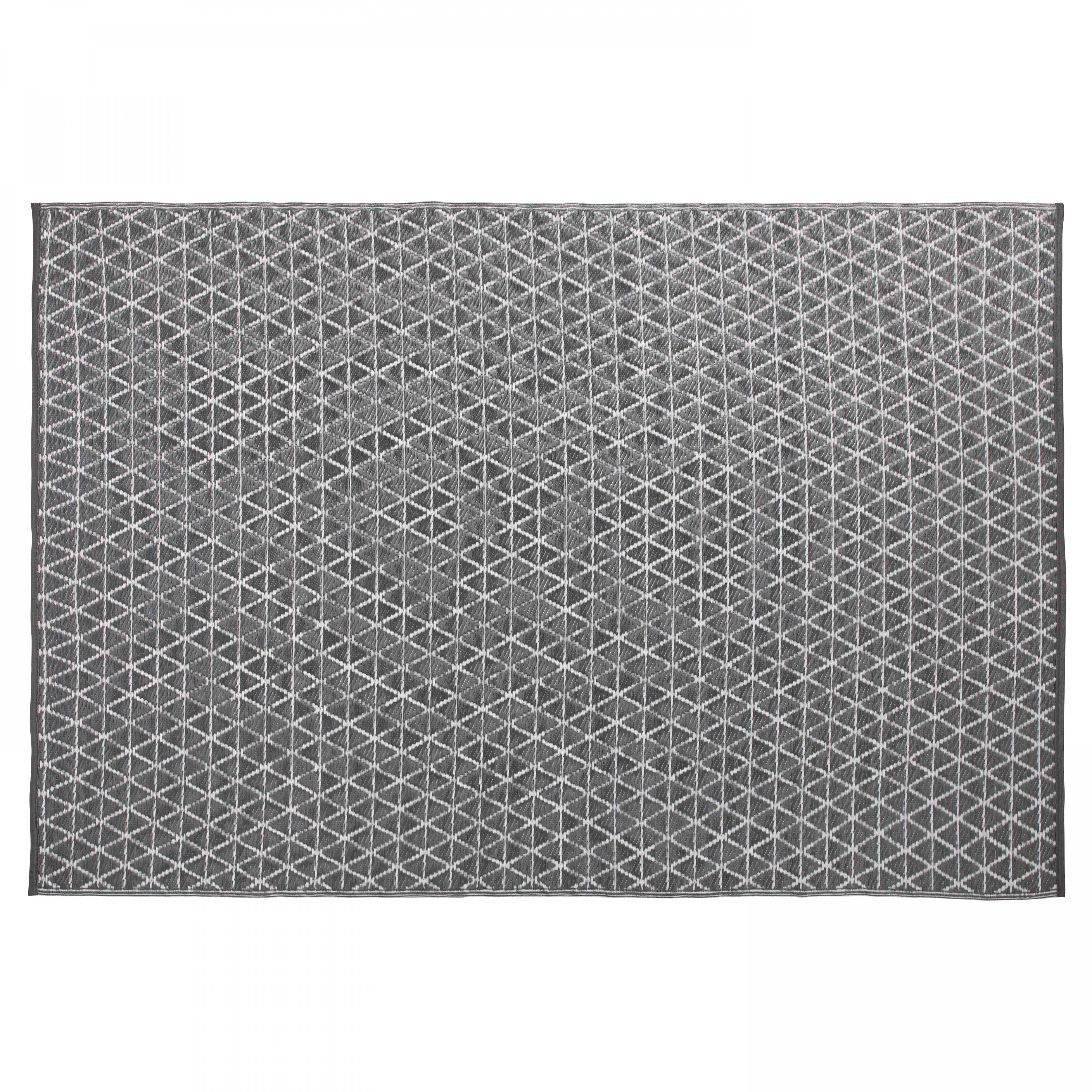Oviala - Tapis d'extérieur polypropylène gris 180 x 120 cm Solys - Oviala - Imagen 1