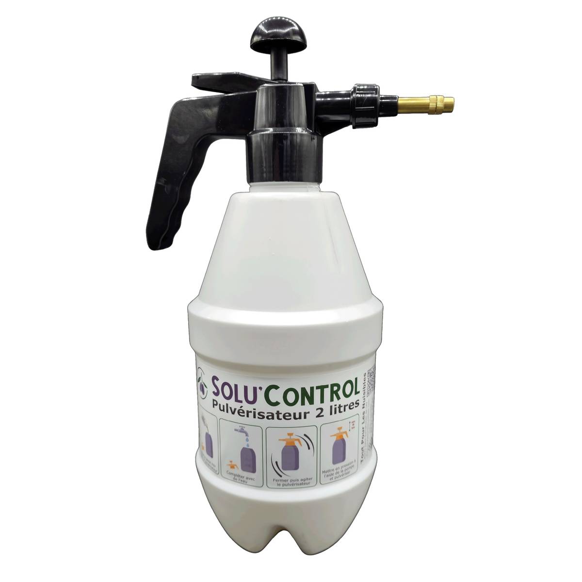 SOLU'CONTROL - Kit Savon Noir Naturel - 250ml + Pulvérisateur 2L - Nettoyant Feuilles, enlève le miellat, agit contre pucerons et cochenilles - Image 3