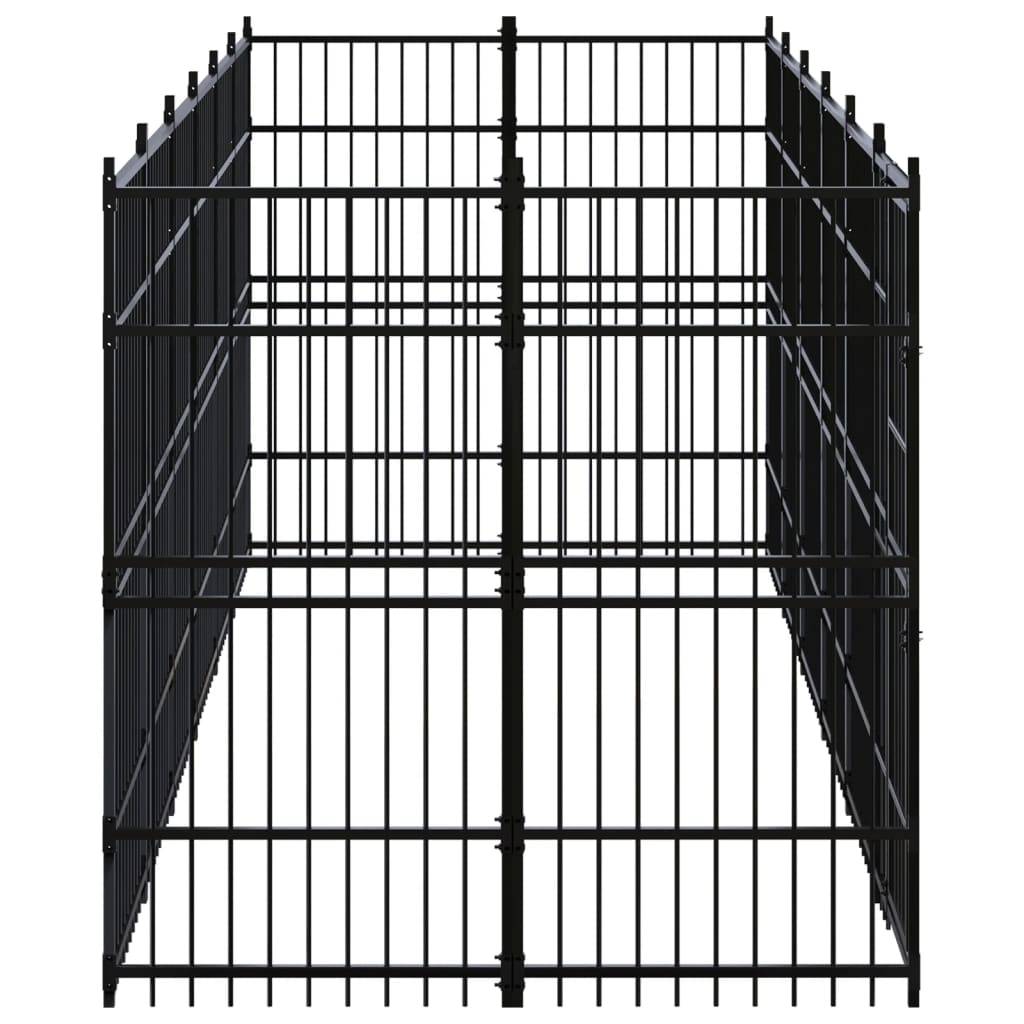 Vidaxl - Chenil d'extérieur pour chiens Acier 11,06 m² vidaXL 3097960 - Imagen 4