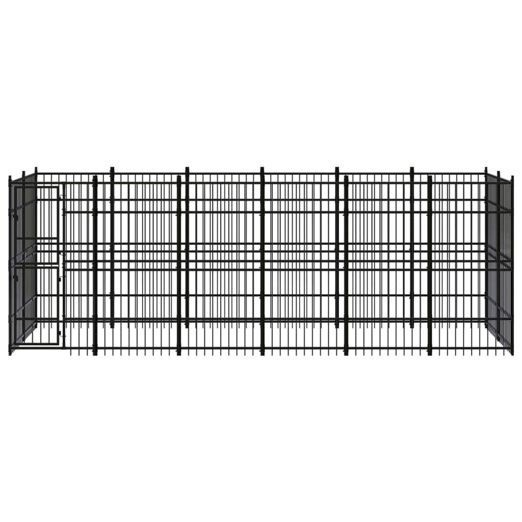 Vidaxl - Chenil d'extérieur pour chiens Acier 11,06 m² vidaXL 3097960 - Imagen 2