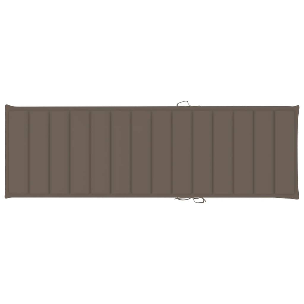 Helloshop26 - Transat chaise longue bain de soleil lit de jardin terrasse meuble d'extérieur avec coussin bois d'acacia solide - Imagen 9
