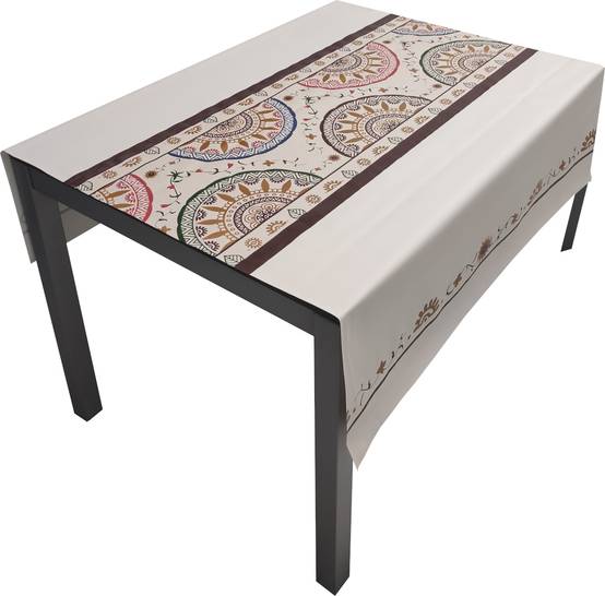Nappe Composition PVC Base Polyester Anti-taches Soleil Lavant Taille 140X220 CM - Imagen 1
