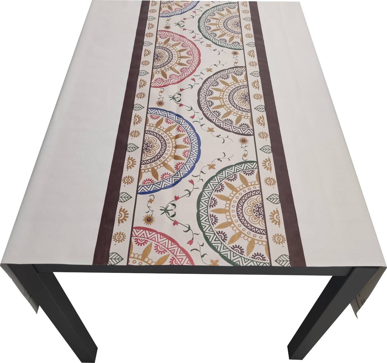 Nappe Composition PVC Base Polyester Anti-taches Soleil Lavant Taille 140X220 CM - Imagen 2