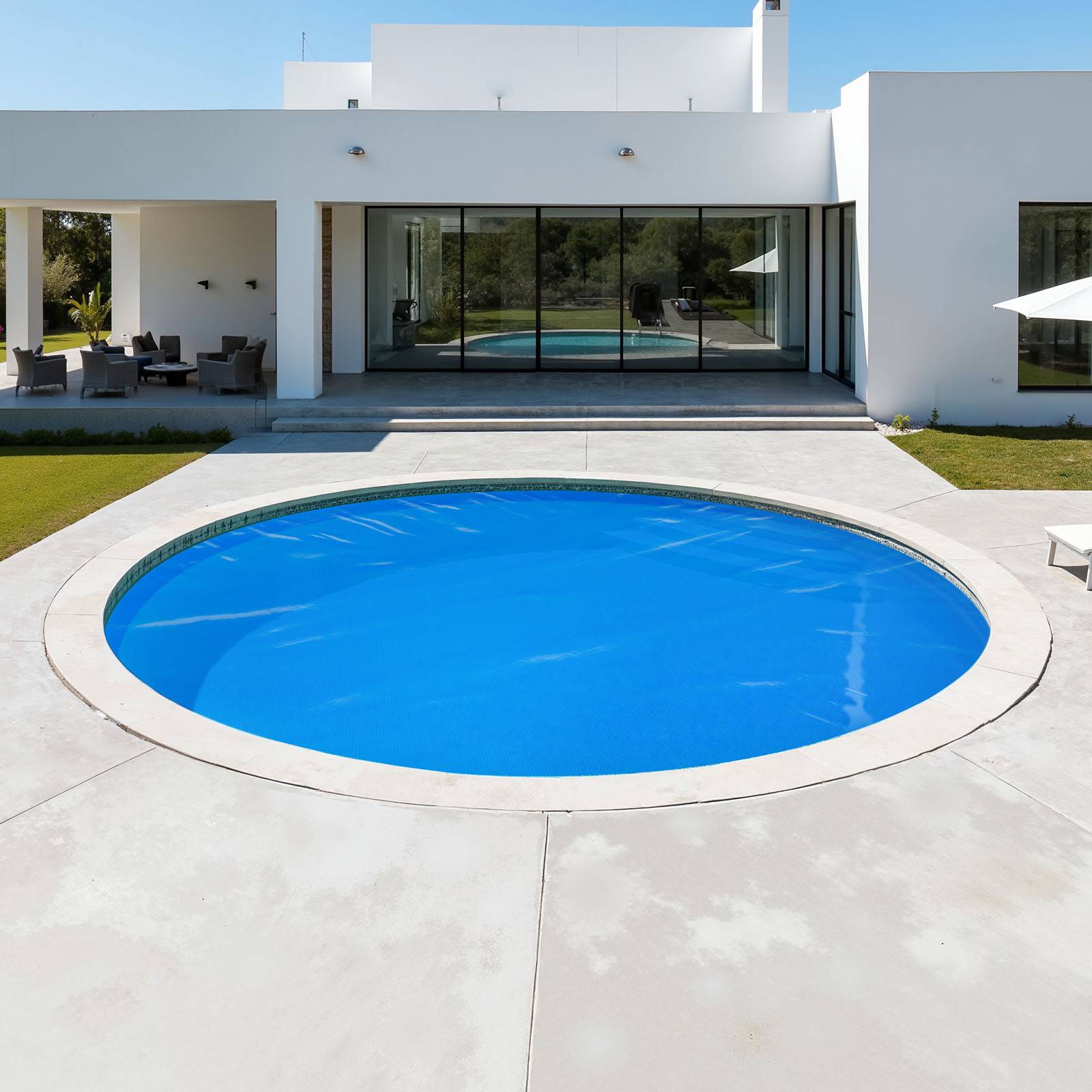Vevor - VEVOR Bâche solaire ronde 7,32 m, 0,2 mm PE, bâche à bulles bleu, chauffe et conserve la chaleur, réduit évaporation et protège la piscine - Image 8