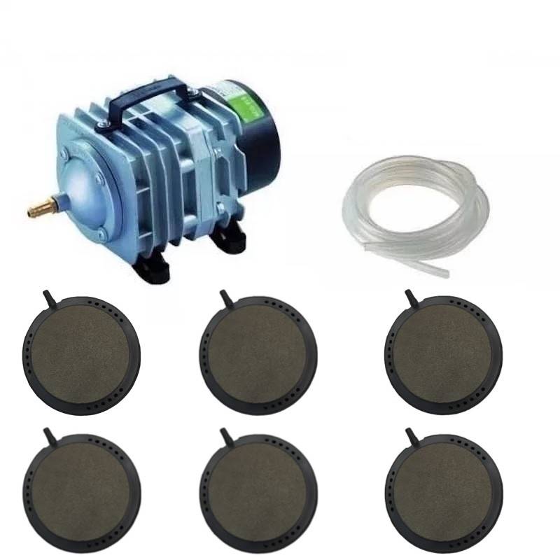 Set aération bassin 6 Disques 12,5 cm bassin de jardin de 5000, 4000 et 7000 litres