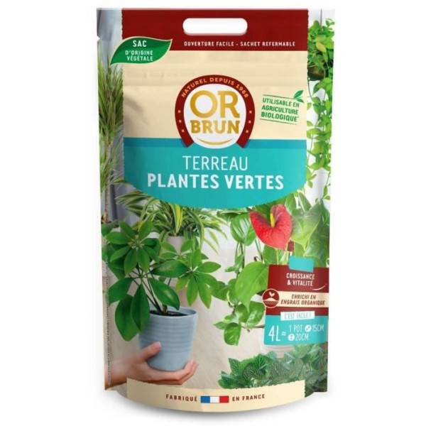 Or Brun - Or Brun Terreau Plantes Vertes 4l - Image 3