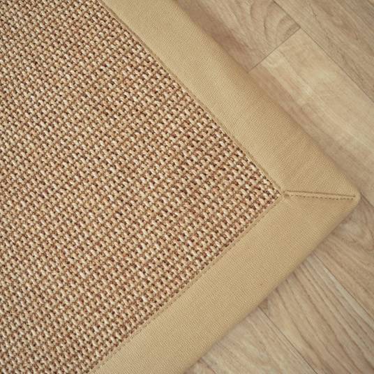 Decoweb - Tapis tissé plat - Lombok naturel - Ganse coton beige - 120 x 170 cm - Decoweb - Image 4