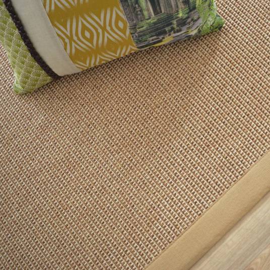 Decoweb - Tapis tissé plat - Lombok naturel - Ganse coton beige - 120 x 170 cm - Decoweb - Image 3