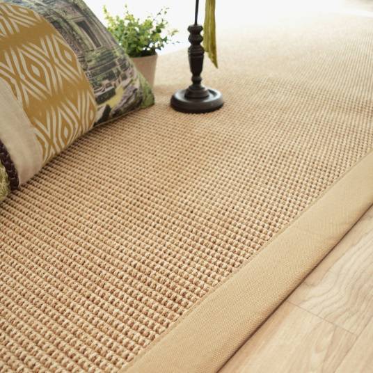 Decoweb - Tapis tissé plat - Lombok naturel - Ganse coton beige - 120 x 170 cm - Decoweb - Image 2