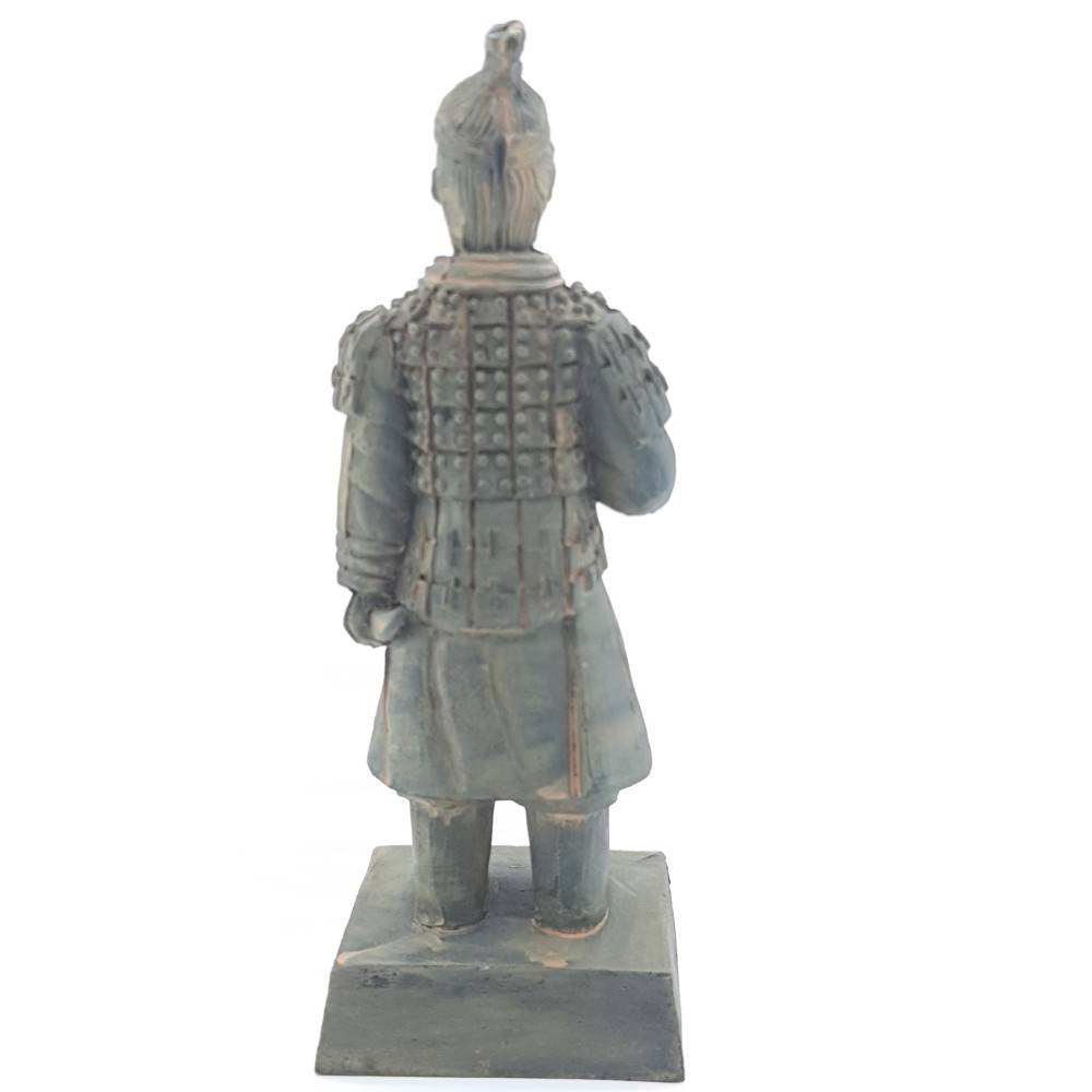 Statuette guerrier chinois Qin 1 L, hauteur 14 cm, décoration aquarium - Imagen 3