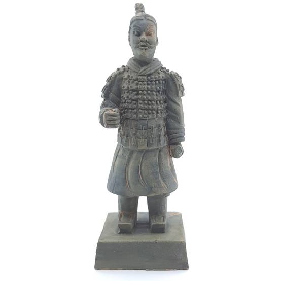 Statuette guerrier chinois Qin 1 L, hauteur 14 cm, décoration aquarium - Image 5