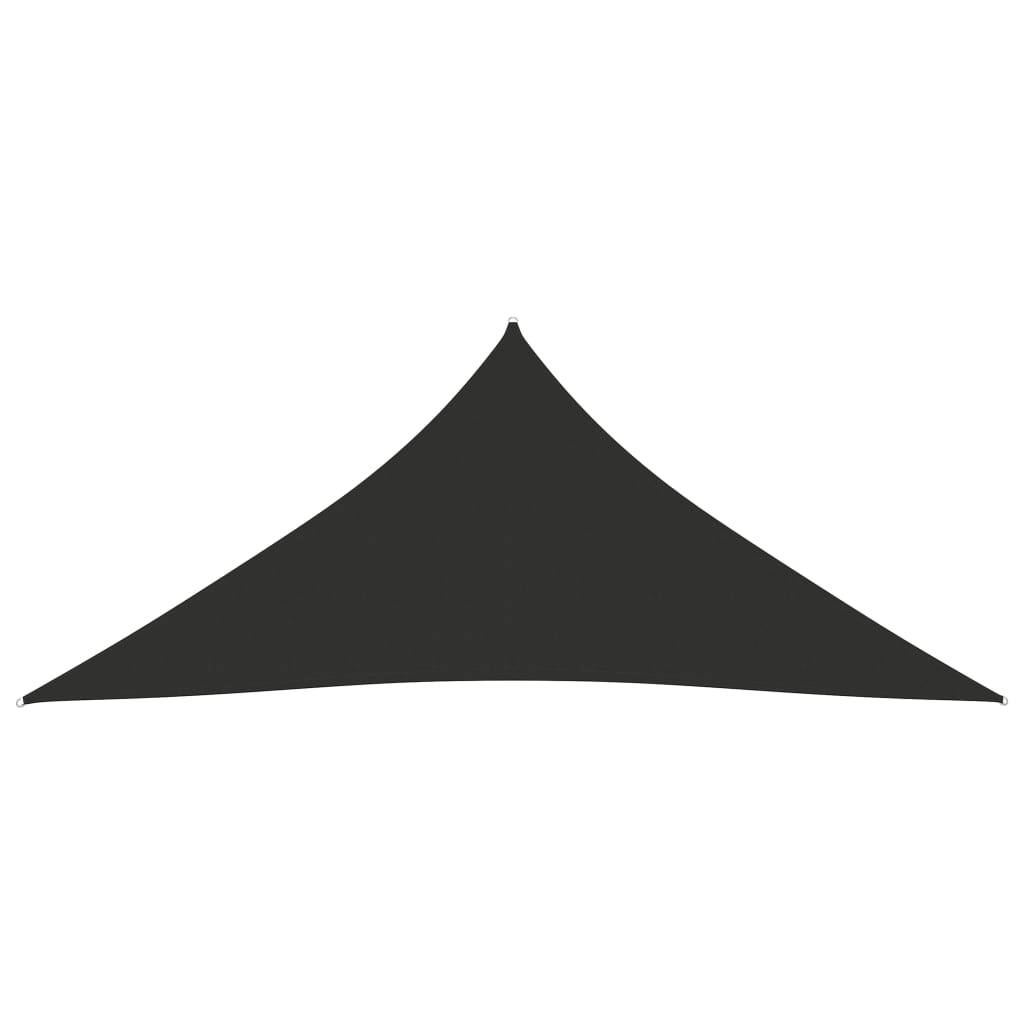 Helloshop26 - Voile toile d'ombrage parasol tissu oxford triangulaire 6 x 6 x 6 m anthracite - Imagen 2