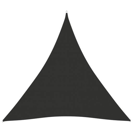 Helloshop26 - Voile toile d'ombrage parasol tissu oxford triangulaire 6 x 6 x 6 m anthracite - Imagen 1