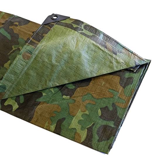 Bâche Peinture 1,8x3 m CM150PE - Camouflage - Haute Qualité - Bâche de protection Peinture pour sol et meuble TECPLAST - Image 4