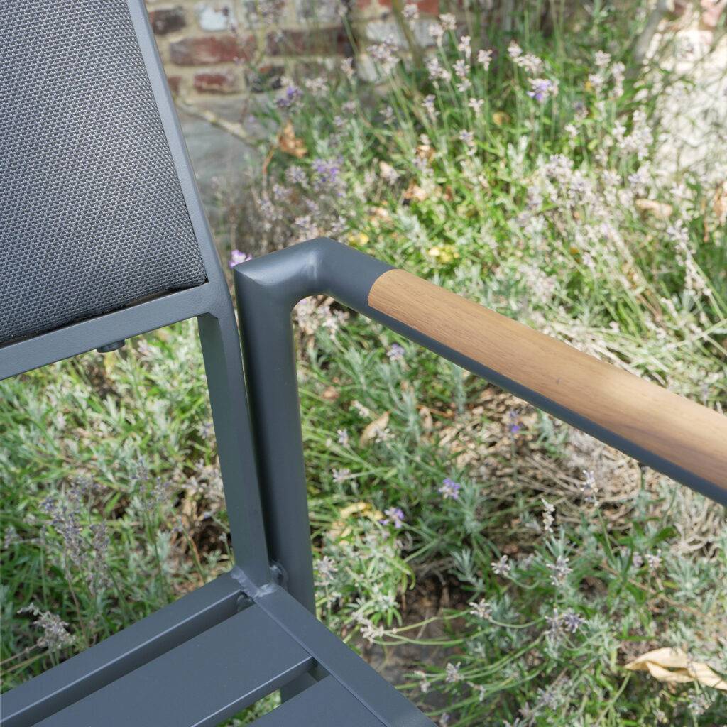 Wilsa Garden - Fauteuil de jardin en aluminium et textilène renforcé Piana - Imagen 5