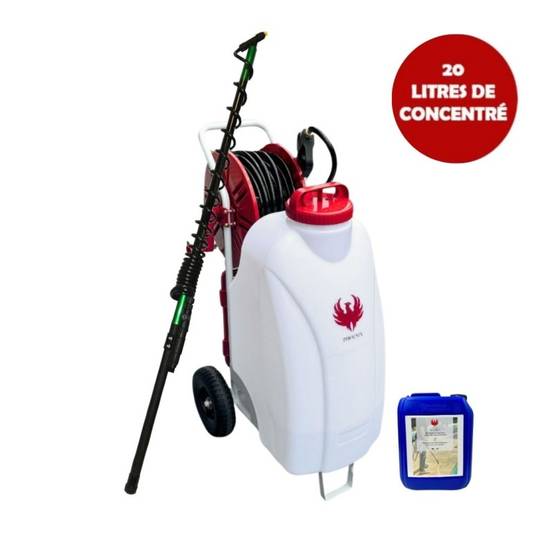 Pulvérisateur électrique GLADIATOR SPRAYER PHOENIX + Perche Télescopique 5,4 mètres + Produit Nettoyant Extérieures 20 L - Image 1